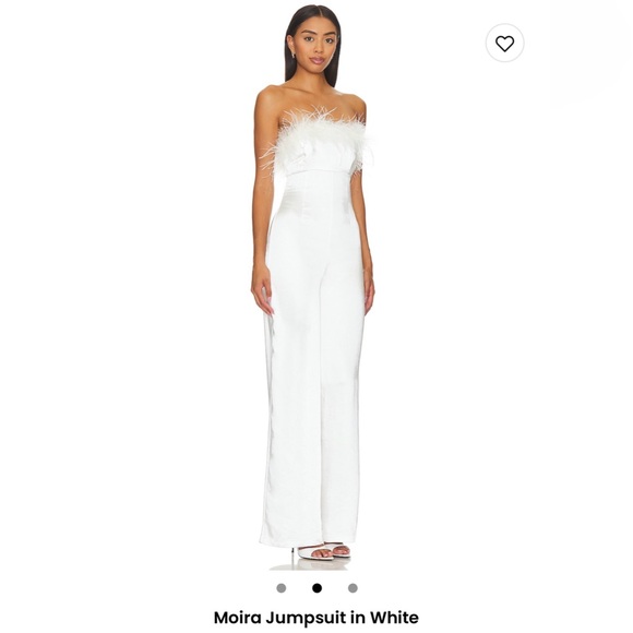 Revolve Lovers + Friends size M white jumpsuit Moira - Picture 2 of 3